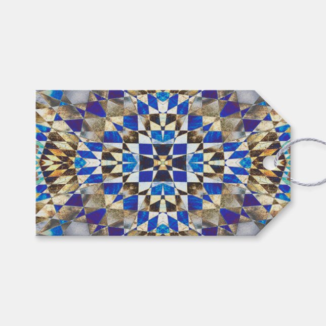 Etiqueta Para Presente Parquete Azul (Frente (horizontal))