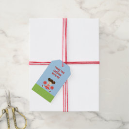 Etiqueta Para Presente Parte cheerleader