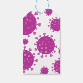 Etiqueta Para Presente Partícula Viral Roxa