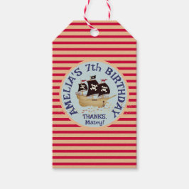 Etiqueta Para Presente Partido Aniversário de criança de Entrega Pirata