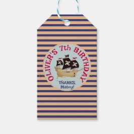 Etiqueta Para Presente Partido Aniversário de criança de Entrega Pirata