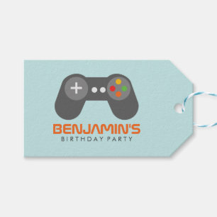 Etiqueta Para Presente Partido de aniversário de criança do video games