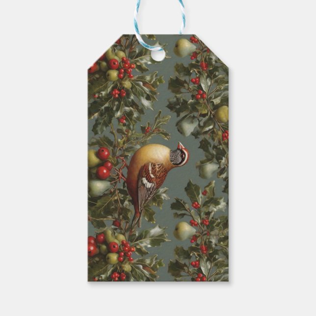 Etiqueta Para Presente Partucho em uma árvore de pera (Frente)