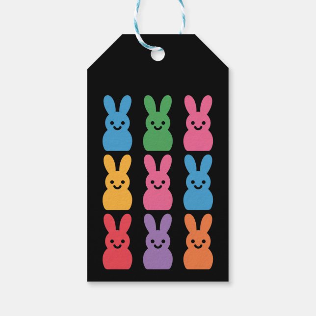 Etiqueta Para Presente Páscoa Dia Coelhinho Ovos Xadrez Leopardo (Verso)