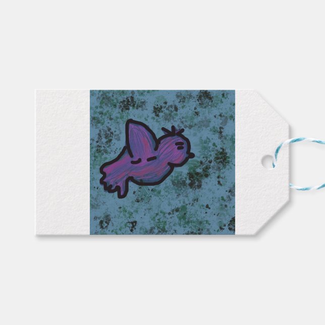 Etiqueta Para Presente Pássaro (Frente (horizontal))