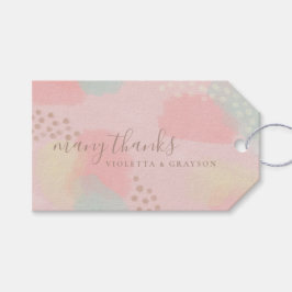 Etiqueta Para Presente Pastel Modern Art Wedding