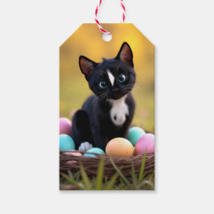 Etiqueta Para Presente Pastel Paws & Whiskers: Cesta de Páscoa de Felini