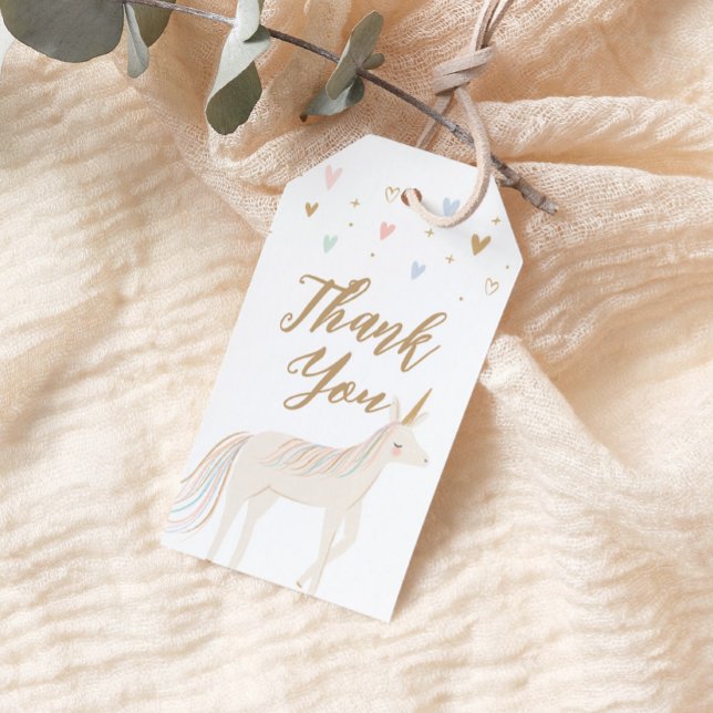 Etiqueta Para Presente Pastel Unicorn Aniversário (Criador carregado)