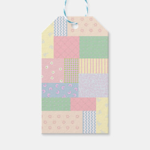 Etiqueta Para Presente Patchwork de Pastel