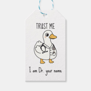 Etiqueta Para Presente Pato Médico Personalizado