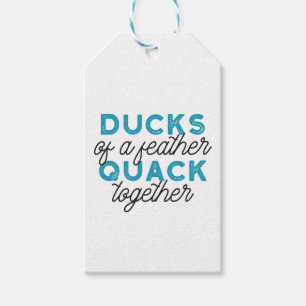 Etiqueta Para Presente Patos Engraçados Bonitos Puns Cotação Design