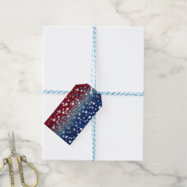 Etiqueta Para Presente Patriotic Glitter