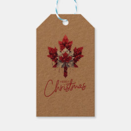 ETIQUETA PARA PRESENTE PAVILHÃO INSPIRADO CANADIANO