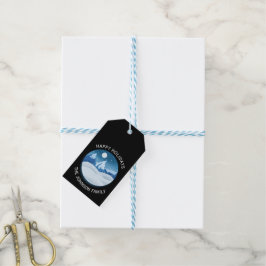 Etiqueta Para Presente Peaceful Frosted Landscape Custom