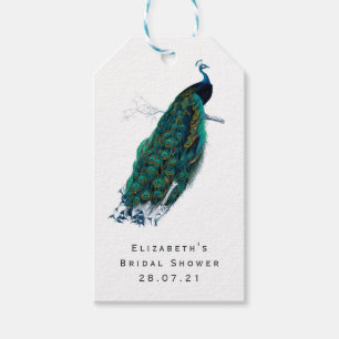 Etiqueta Para Presente Peacock Vintage