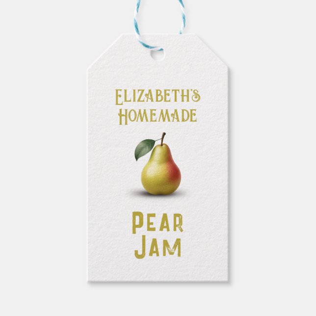 Etiqueta Para Presente Pear Jam (Frente)