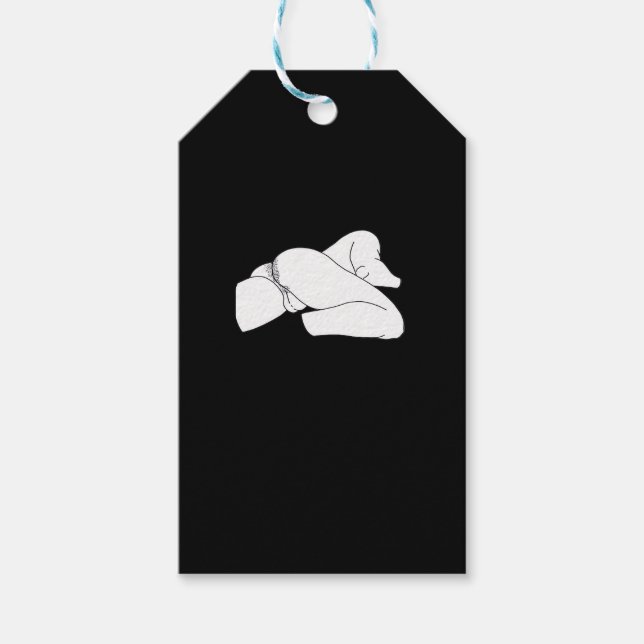 Etiqueta Para Presente Peekaboo Clássico Engraçado (Frente)