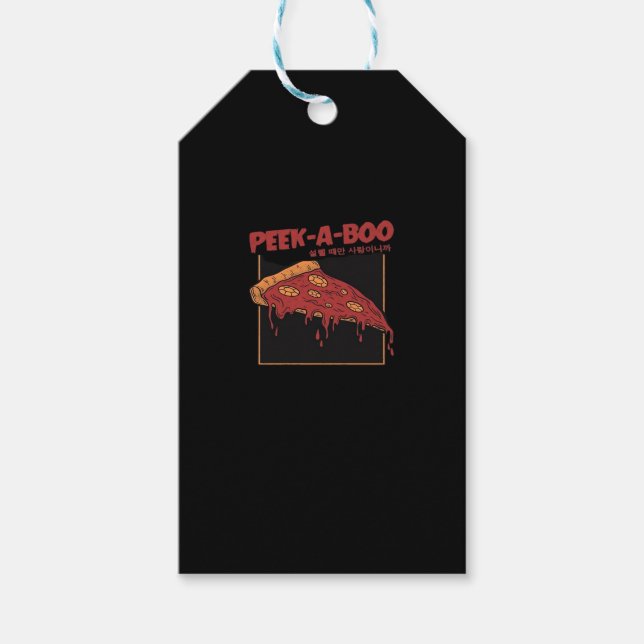 Etiqueta Para Presente Peekaboo Engraçado Cotação (Frente)