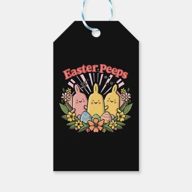 Etiqueta Para Presente Peeps de Páscoa (Frente)