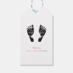 Etiqueta Para Presente Pegada Personalizada Carregue Seu Bebê Em