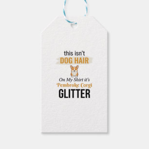 Etiqueta Para Presente Pembroke Corgi Brilho Design Divertido Amante de C
