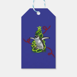 Etiqueta Para Presente Penguin Christmas