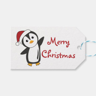 Etiqueta Para Presente Penguin Christmas Snow Winter Animals Penguins Tru