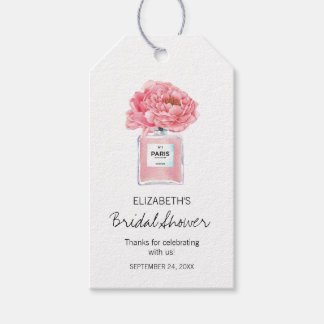Etiqueta Para Presente Peônias cor-de-rosa e Chá de panela plural perfuma