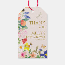 Etiqueta Para Presente Pequena mãe de flor silvestre para o Chá de fralda