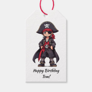 Etiqueta Para Presente Pequeno Aniversário de criança Pirata