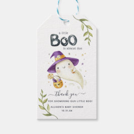 Etiqueta Para Presente Pequeno Boo Halloween | Agradecimento de Chá de Be