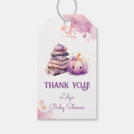 Etiqueta Para Presente Pequeno Chá de fraldas de Pumpkin Novo Capítulo ob