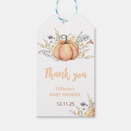 Etiqueta Para Presente Pequeno Convite para Chá de fraldas de Abóbora | T