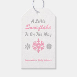 Etiqueta Para Presente Pequeno Floco De Neve A Caminho