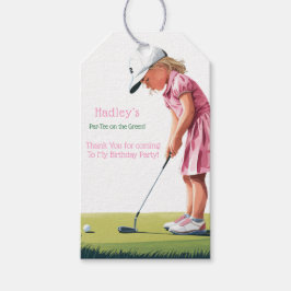 Etiqueta Para Presente Pequeno Pró a Rosa: Aniversário nos Obrigados Verd