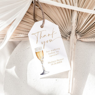 Etiqueta Para Presente Pérolas e Chá de panela Prosecco - Obrigado Etique