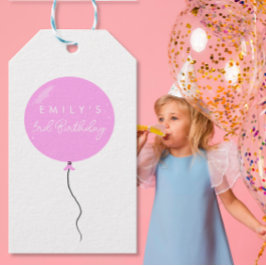 Etiqueta Para Presente Personalised Balloon Party birthday christening 