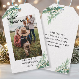 Etiqueta Para Presente Personalisierte Photo Weihnachts- Geschenkanhänger