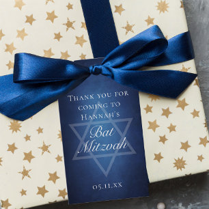 Etiqueta Para Presente Personalização da Estrela Azul do Partido do Bat M