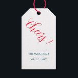 Etiqueta Para Presente Personalizado com o Red Cheer<br><div class="desc">Personalizado com as Etiquetas de Presente do Red Cheer Estas cores centradas no florista e as etiquetas de presentes de casamento são perfeitas para o seu casamento clássico e moderno. Este design apresenta caligrafia romântica delicada e elegante, semelhante a manuscrito, com tipografia de chique. Este olhar se parece bem com...</div>