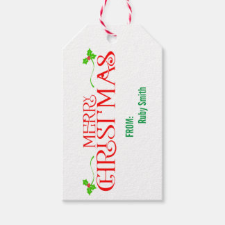 Etiqueta Para Presente Personalizado divertimento de Natal Merry
