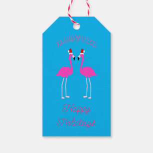 Etiqueta Para Presente Personalizado Flamingos Flamingo Belles de Natal