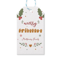 Personalizado Natal Feliz Biscoito de Gengibre Mão