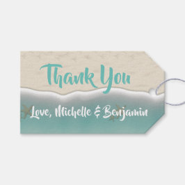 Etiqueta Para Presente Personalizado Obrigado Beachy Wedding Gift Tags