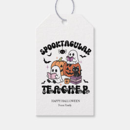 Etiqueta Para Presente Personalizado Spooktacular Professor Halloween
