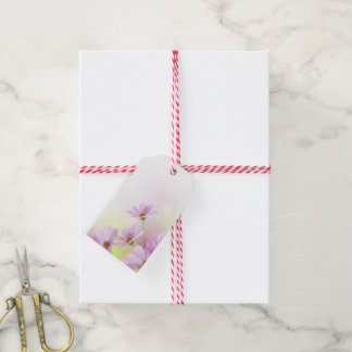 Etiqueta Para Presente Personalizar Imagem & Flor Rosa Aquarela