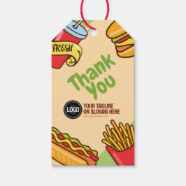 Etiqueta Para Presente Personalizar logotipo de empresa | Tema Hotdog do