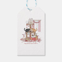 Personalized Cat's Meow Valentine's Day Gift Tags