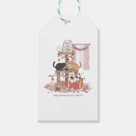 Etiqueta Para Presente Personalized Cat's Meow Valentine's Day Gift Tags