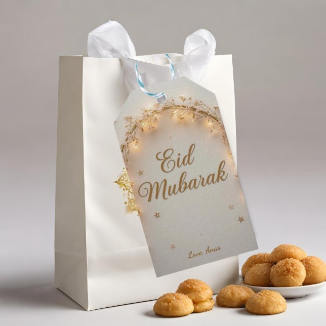 Etiqueta Para Presente Personalized Eid Mubarak  (Criador carregado)